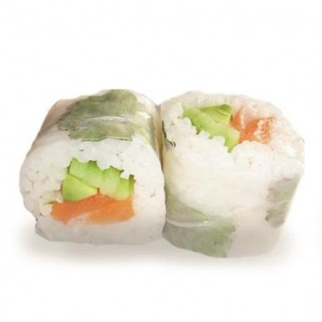 Spring roll Menta, Salmon, Aguacate, Menta, Pepino y Cilantro